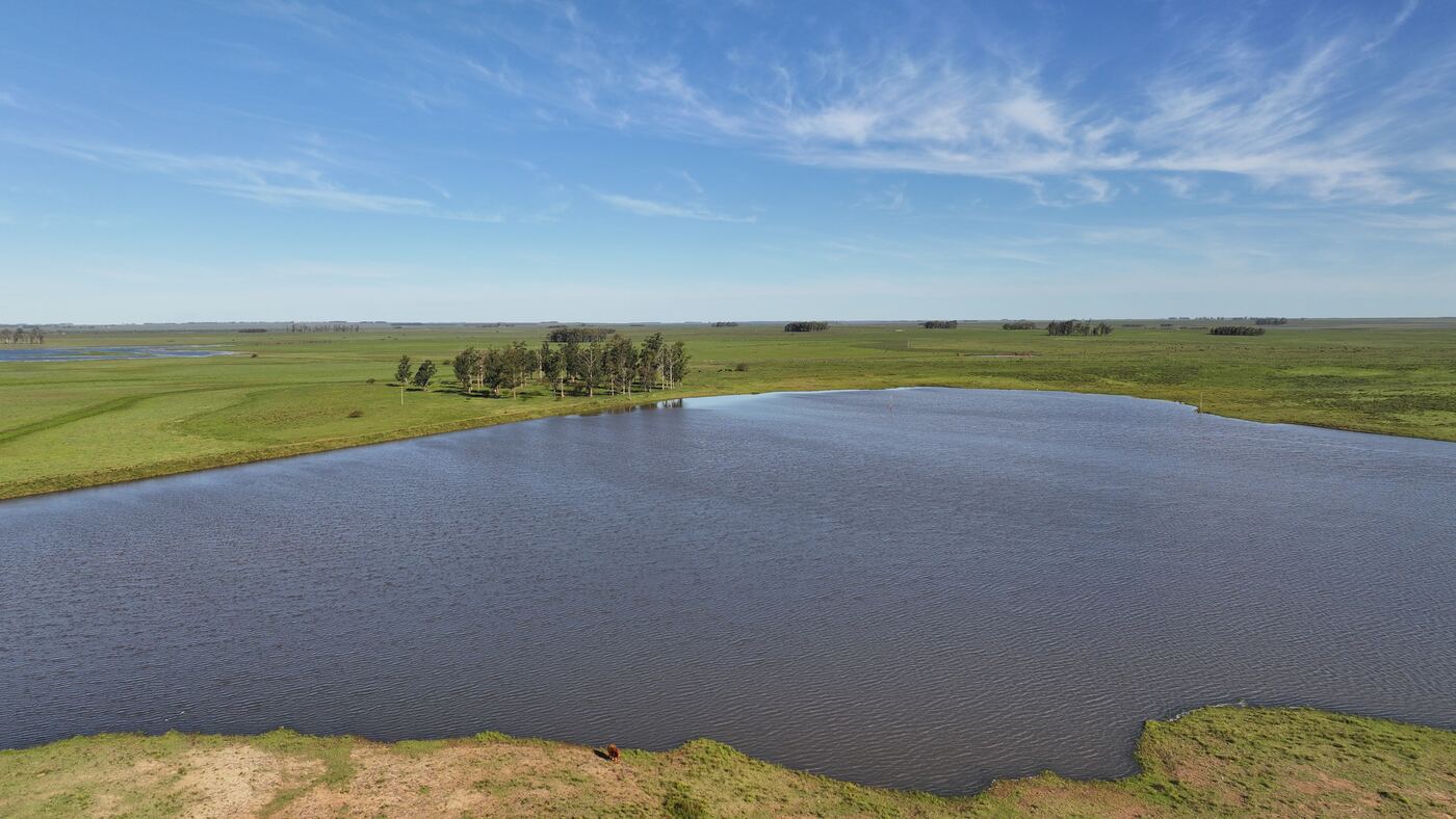Espelho d'água de uma das barragens